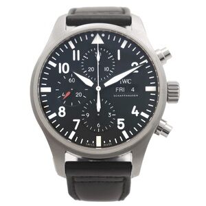 IWC Pilot's 43mm IW377709 Mens Watch Chronograph